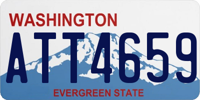WA license plate ATT4659