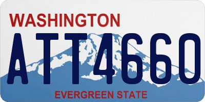 WA license plate ATT4660