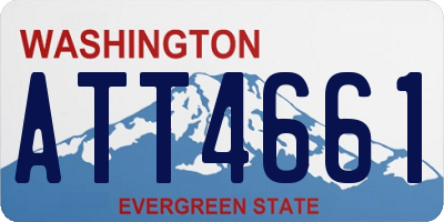 WA license plate ATT4661