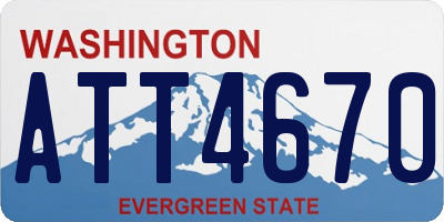WA license plate ATT4670