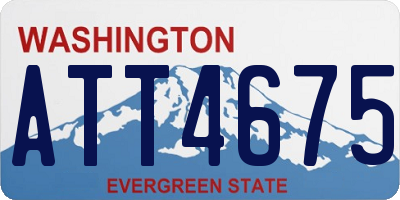 WA license plate ATT4675