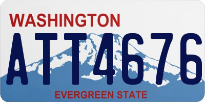 WA license plate ATT4676