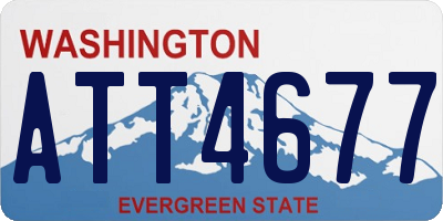 WA license plate ATT4677