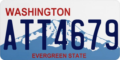 WA license plate ATT4679