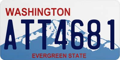 WA license plate ATT4681