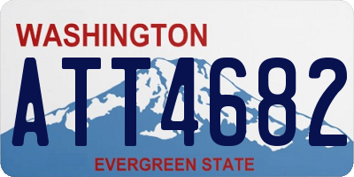 WA license plate ATT4682