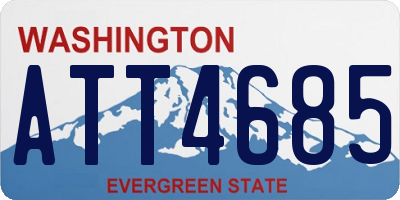 WA license plate ATT4685
