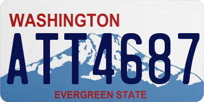 WA license plate ATT4687