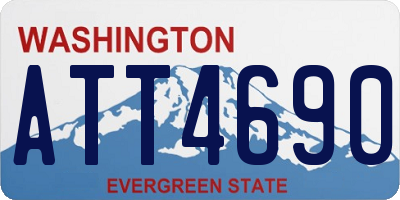 WA license plate ATT4690