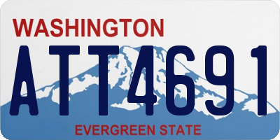 WA license plate ATT4691