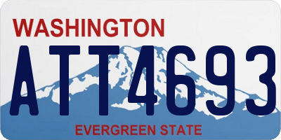 WA license plate ATT4693