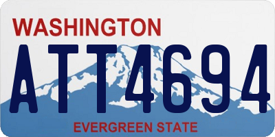 WA license plate ATT4694