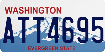 WA license plate ATT4695