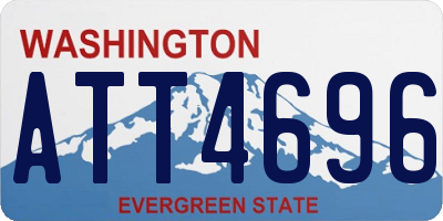 WA license plate ATT4696