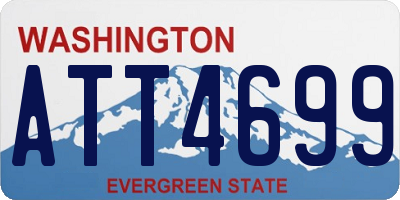WA license plate ATT4699