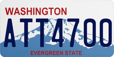 WA license plate ATT4700