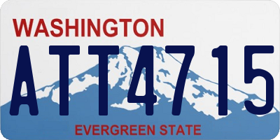 WA license plate ATT4715