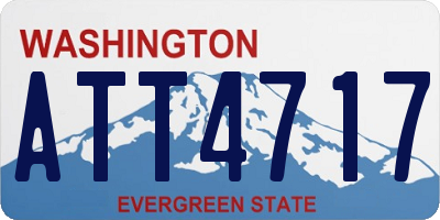 WA license plate ATT4717