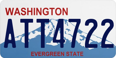 WA license plate ATT4722
