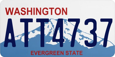 WA license plate ATT4737