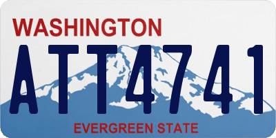 WA license plate ATT4741