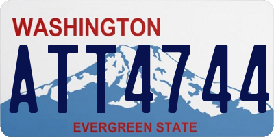 WA license plate ATT4744