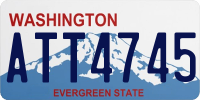 WA license plate ATT4745