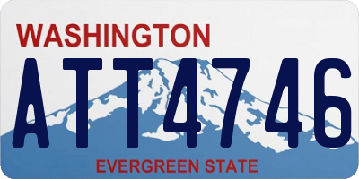 WA license plate ATT4746