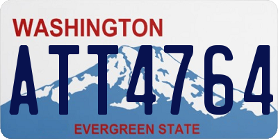WA license plate ATT4764