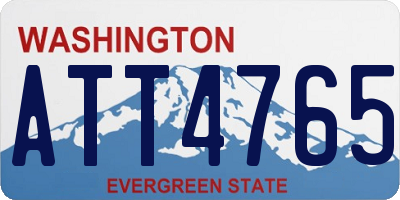 WA license plate ATT4765