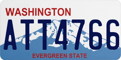 WA license plate ATT4766