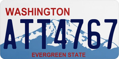 WA license plate ATT4767