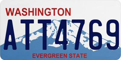 WA license plate ATT4769