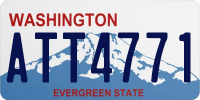 WA license plate ATT4771