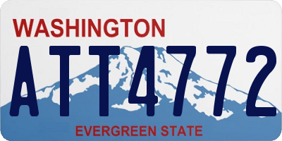 WA license plate ATT4772