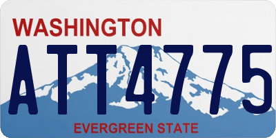 WA license plate ATT4775