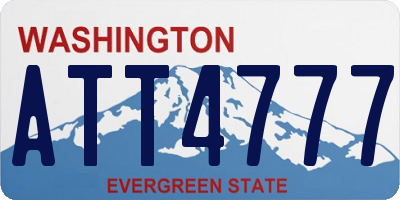 WA license plate ATT4777