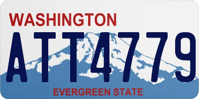 WA license plate ATT4779