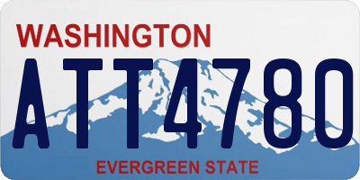 WA license plate ATT4780
