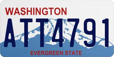 WA license plate ATT4791