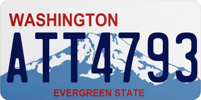 WA license plate ATT4793