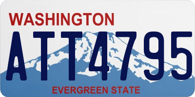 WA license plate ATT4795