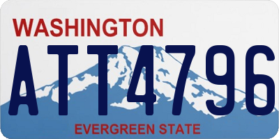 WA license plate ATT4796