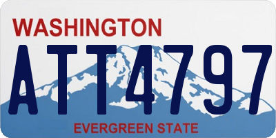 WA license plate ATT4797
