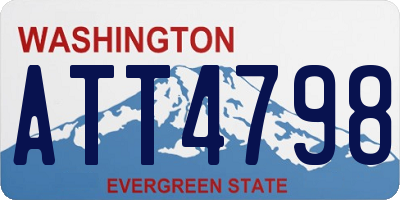 WA license plate ATT4798