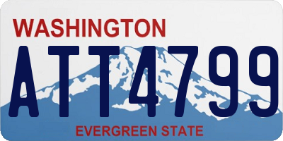 WA license plate ATT4799