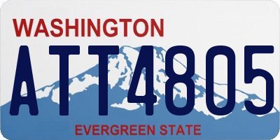 WA license plate ATT4805