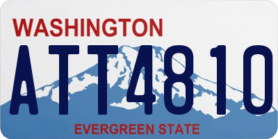 WA license plate ATT4810