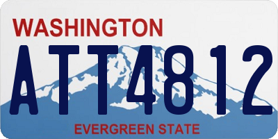 WA license plate ATT4812