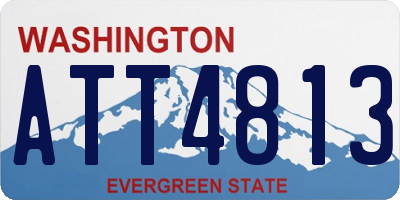 WA license plate ATT4813